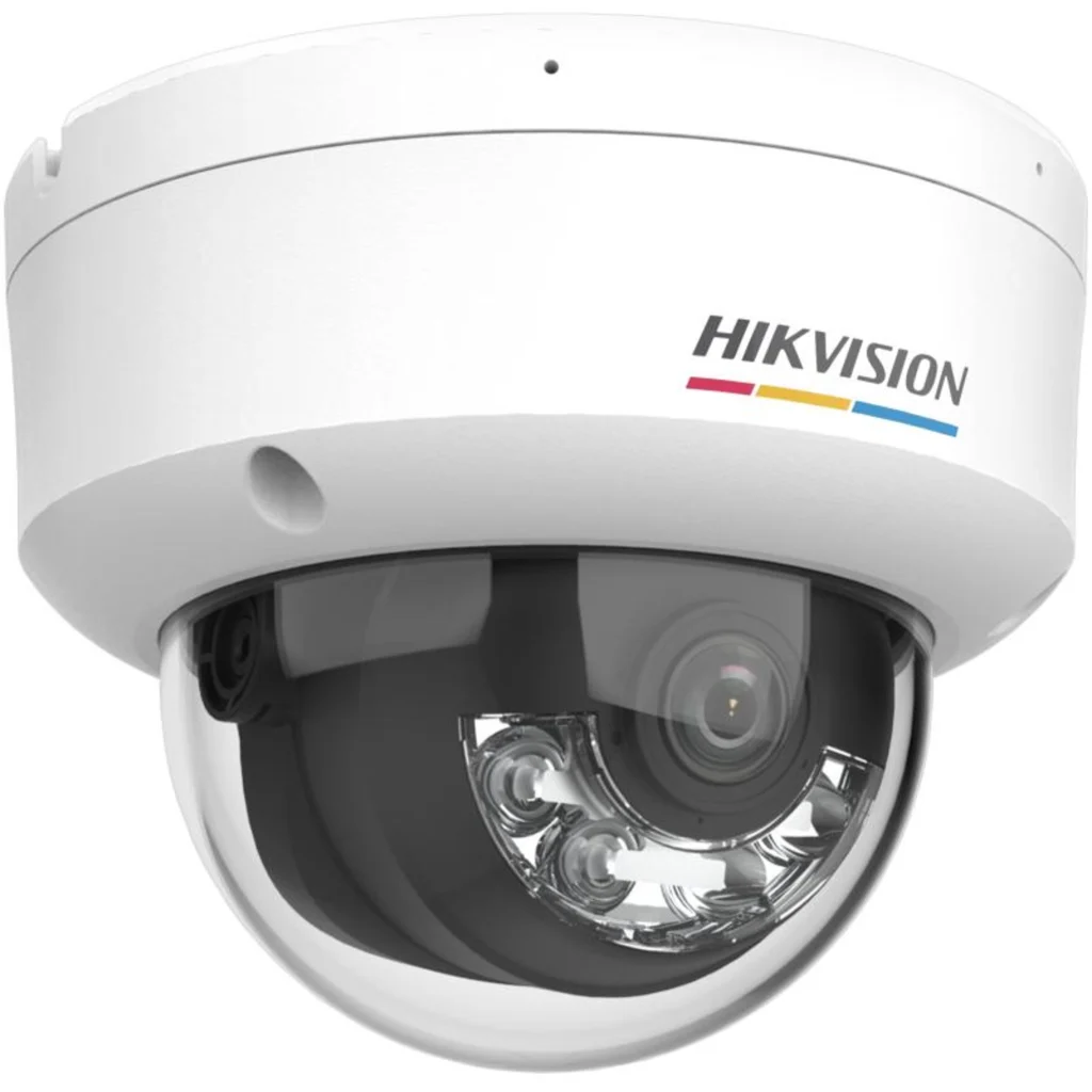 Cámara Domo Hikvision 4MP ColorVu DualLight LF 2.8mm IP67 IK08 IR 30mt