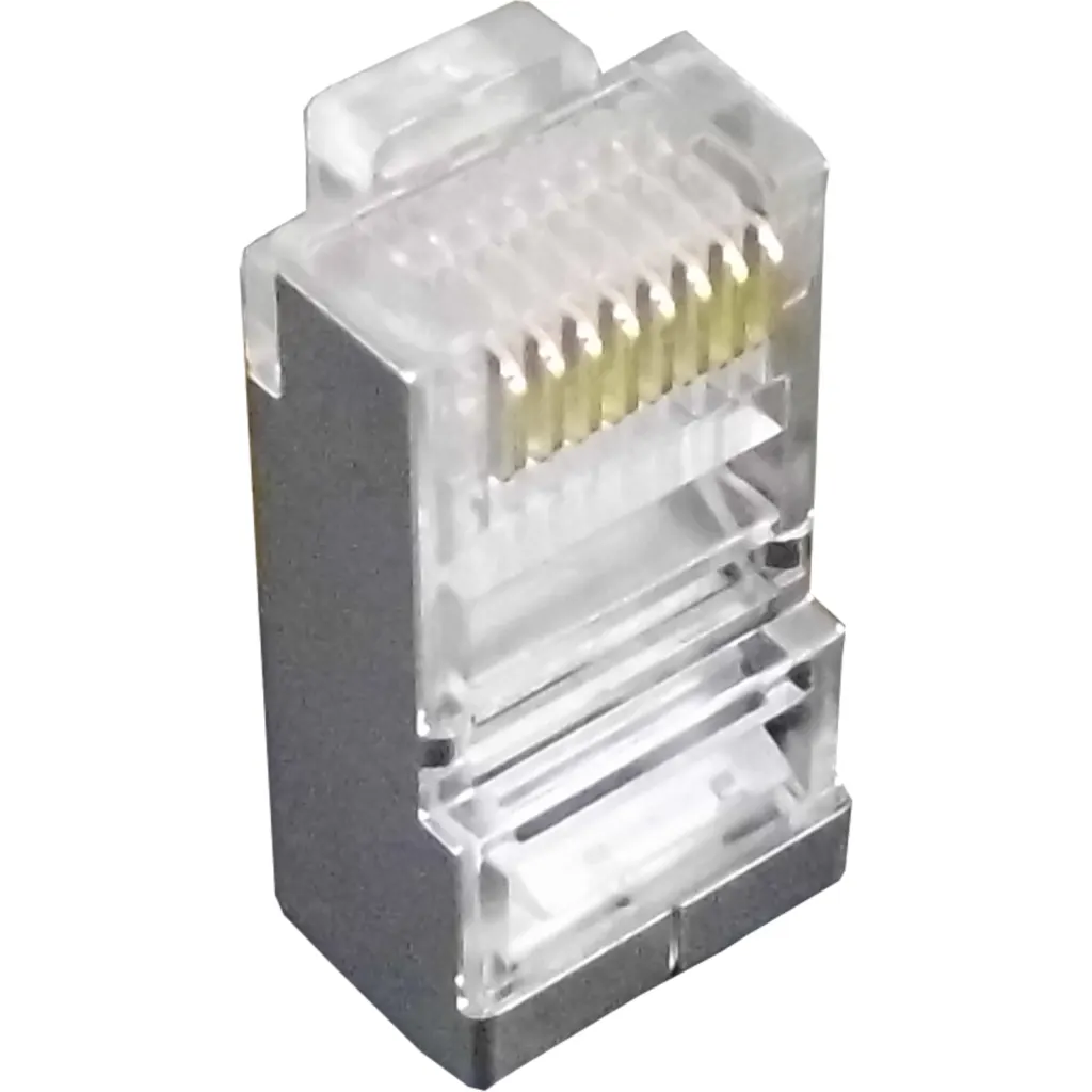 LINKMADE 10-unids p/Uniifilar Cat5e FTP STP Conector RJ45 Metalico