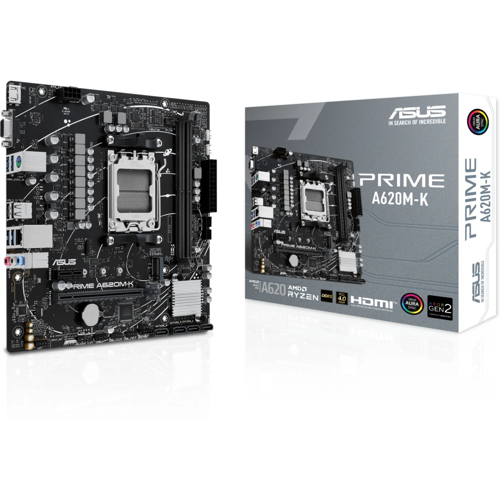 Imagen 7 de Tarjeta Made Asus PRIME A620M-K AMD AM5 2*DDR5 M.2 PS/2 HDMI VGA 4*USB3.2 mATX