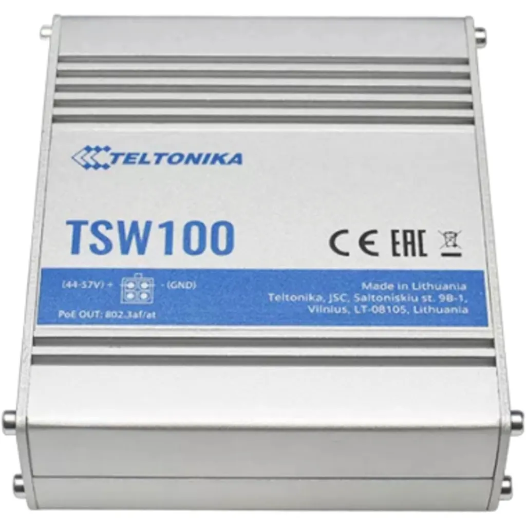 Teltonika TSW100  industrial 5-1000 no-admin 4-poe 120W