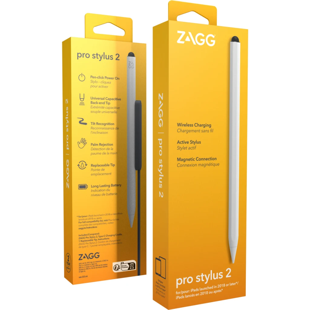 Imagen 3 de Lápiz Zagg Pro stylus 2 para iPad con carga inalámbrica Color Blanco