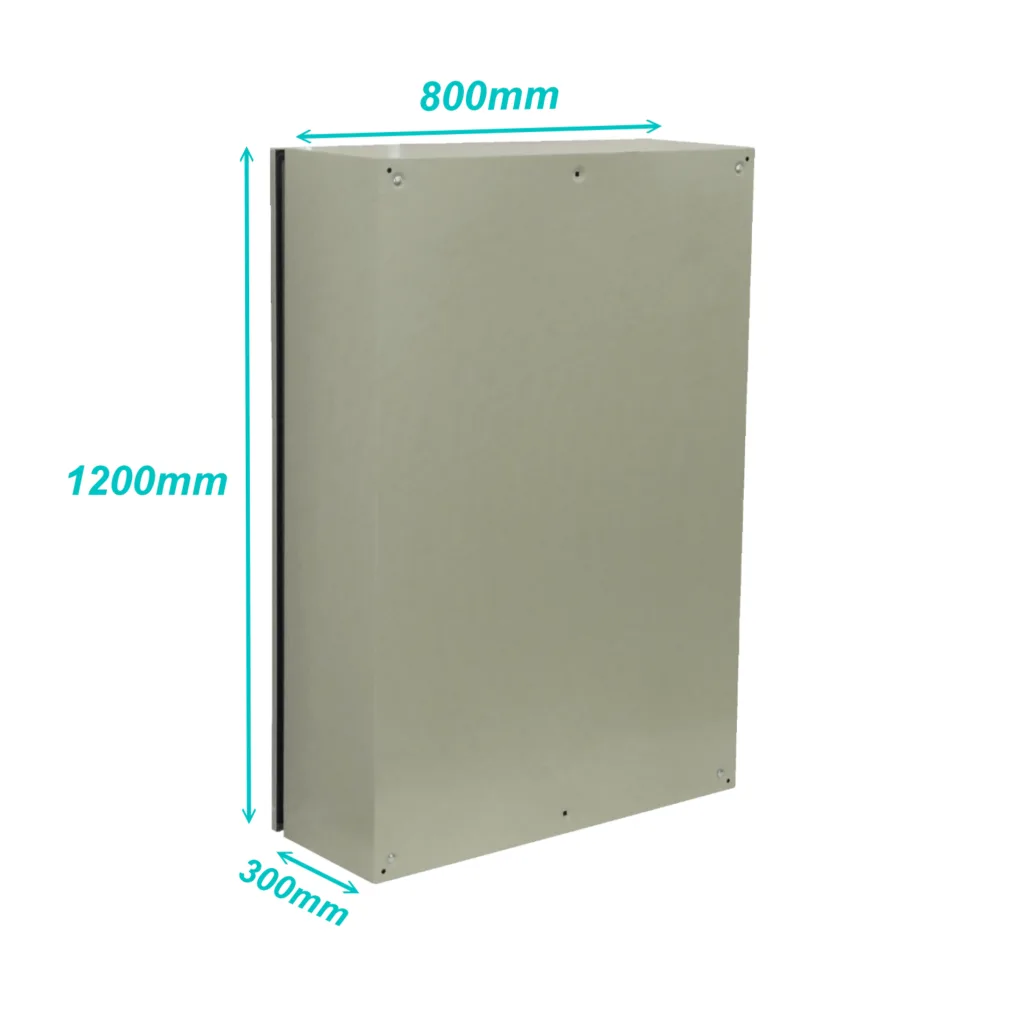 Imagen 3 de TIBOX 1200x800x300mm x1-chapa-sin/Llave Caja Metalica IP65 Beige