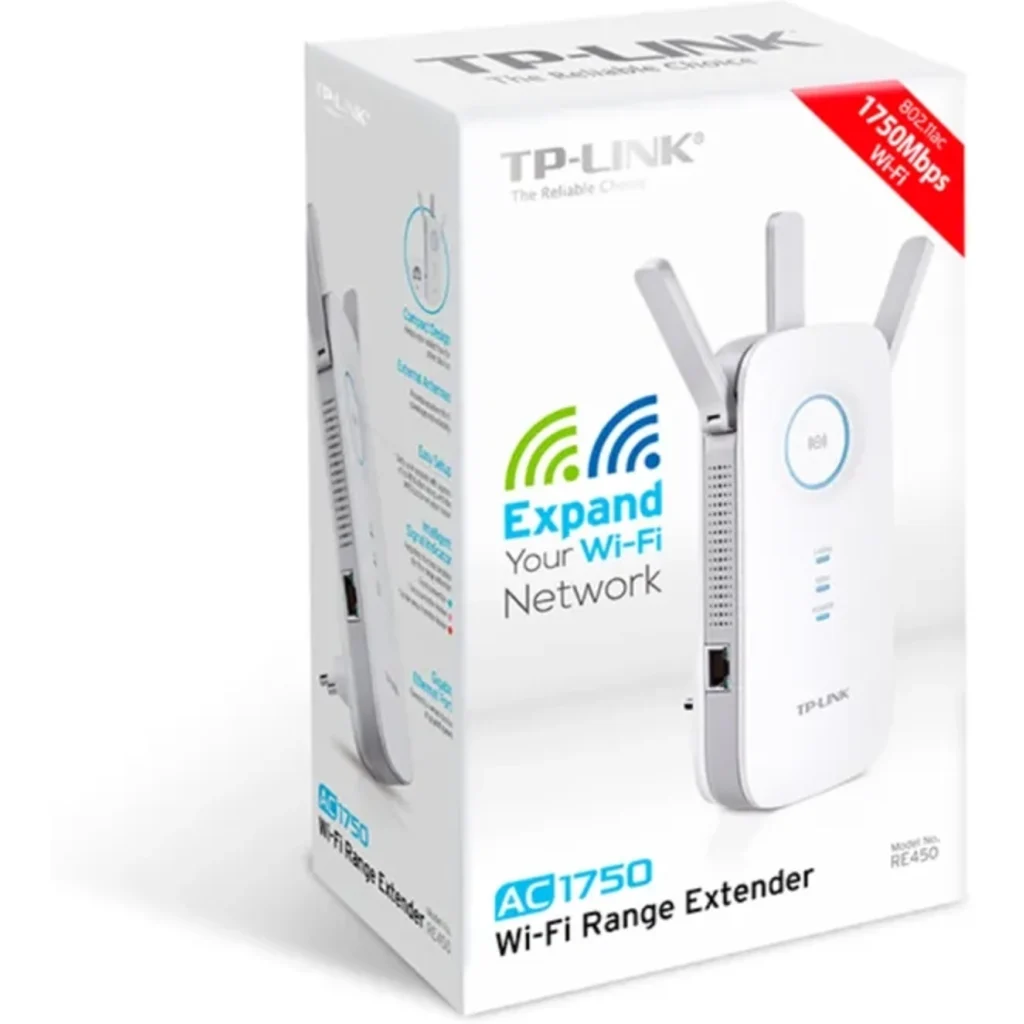 Imagen 3 de Repetidor Wifi TP-Link RE450 Vel 450MBps 2.4Ghz y 1300MBps en 5Ghz