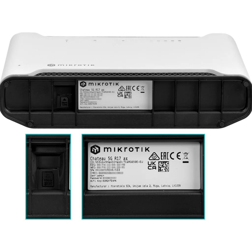 MIKROTIK 5G 5-1000 1-Sim 1-USB L4 inc-24V S53UG+5HaxD2HaxD-TC&RG650E