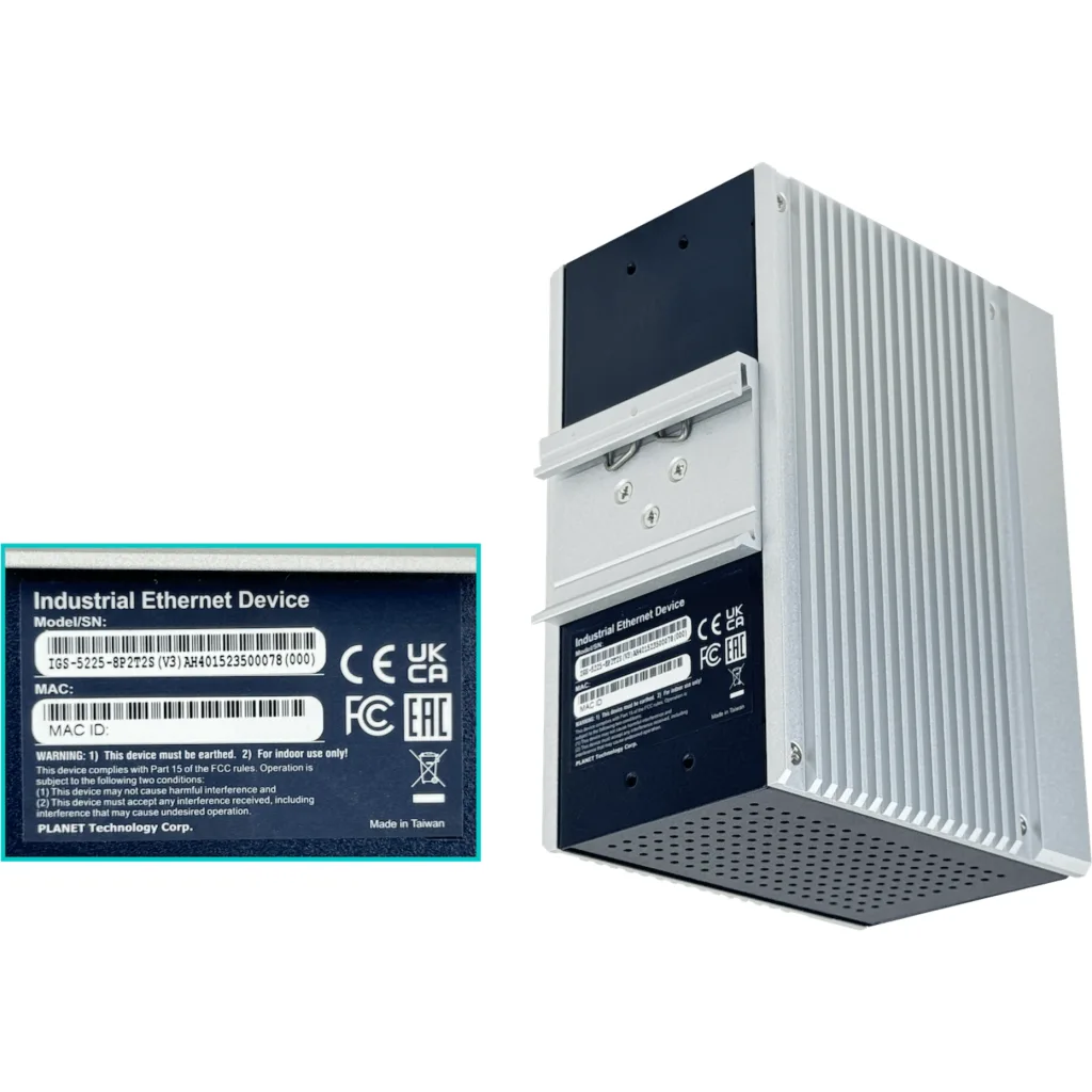 Imagen 5 de PLANET Switch 8-1000-PoE 2-1000 2-SFP 240W-tot Riel-DIN Industrial 12p