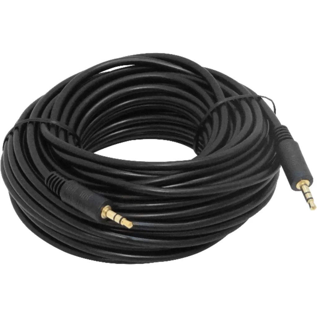 Imagen 1 de 3,5mm-MM Macho-Macho 15mt Cable Audio Plug-Plug Phone-1/8