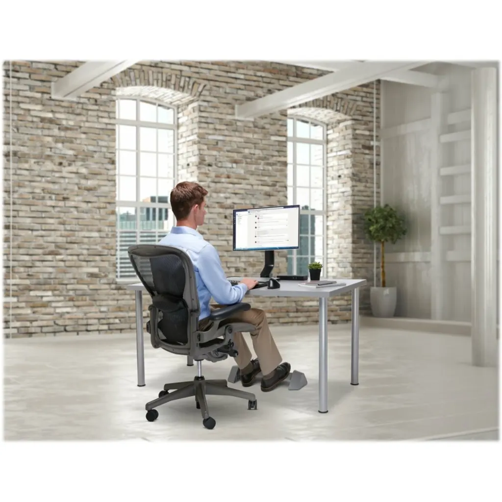 Imagen 4 de Apoyapies Kensington K58303WW Oscilante Soporta 136Kg Color gris