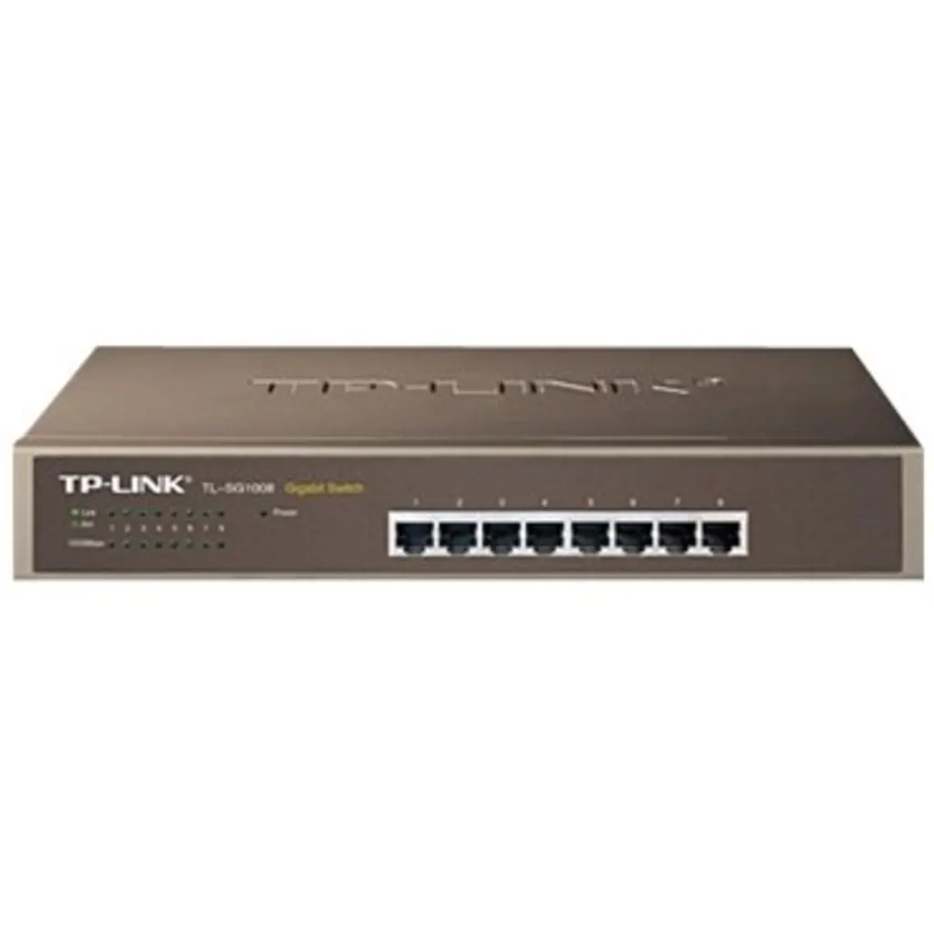 Imagen 1 de TL-SG1008 TP-LINK 8-1000 Rack Gigabit Switch Desktop no-Administrable