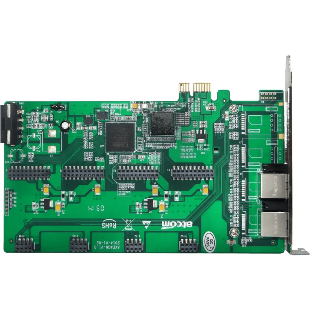Imagen 2 de ATCOM PCIe-x1 8X 2-RJ45 REQ-AX210 3.3/5V 32BIT TARJETA ASTERISK