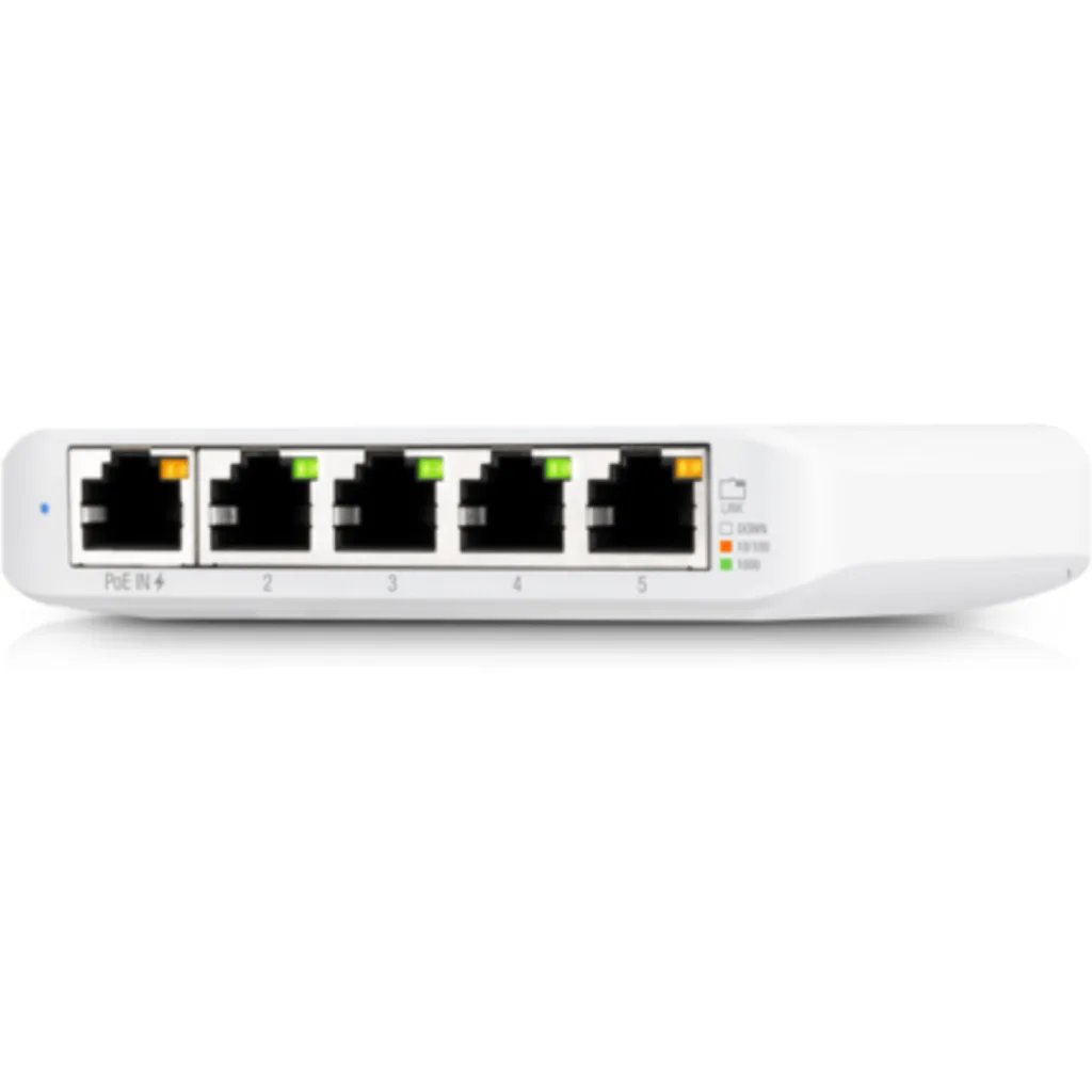 Imagen 2 de Switch Ubiquiti UniFi USW Flex Mini 4xGE s/inyector PoE 1xGE PoE+ In
