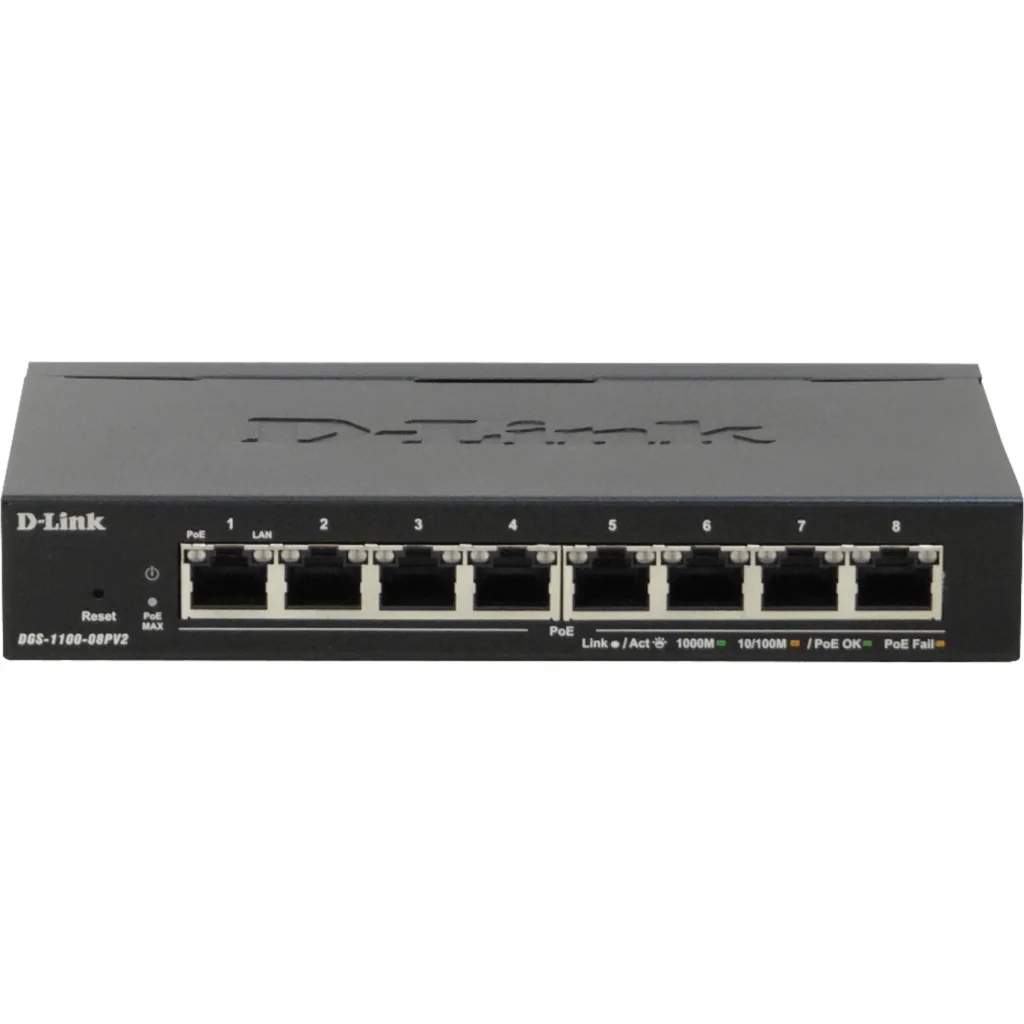 Imagen 2 de DGS-1100-08PV2 8-ports Gigabit PoE Support Easy Sm