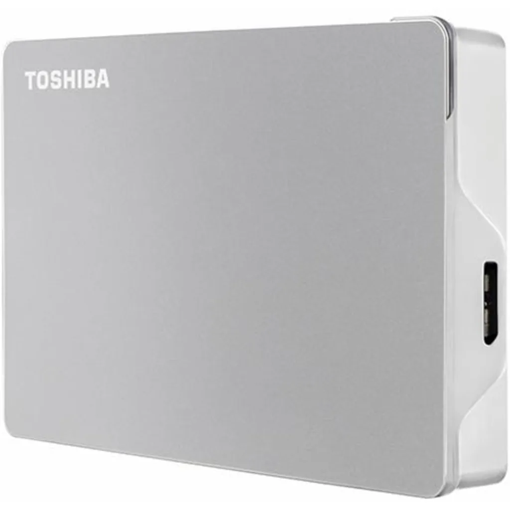 Imagen 2 de Disco Duro Externo Toshiba Canvio Flex 4TB PLATA Cable USB-C a Ent micro-B Plata