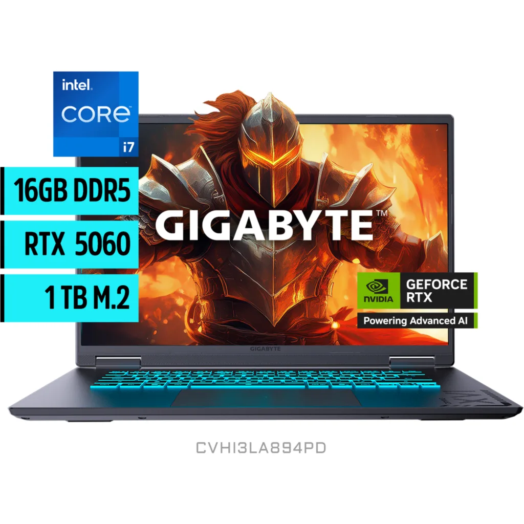 Notebook Gigabyte I7-13620H Ram 64Gb Ssd 2Tb 16' Rtx 5060