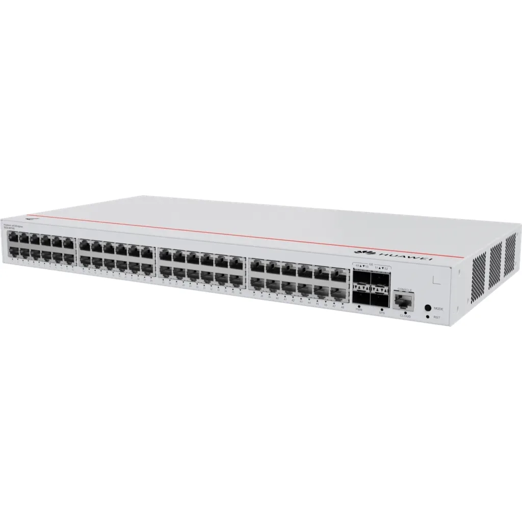 Imagen 3 de S220-48T4S. Switch Huawei eKit 48 puertos 10/100/1000Base-T 4 Puertos 1GE SFP capacidad de conmutación de 104 Gbit/s capacidad de reenvió de paquetes de 77 Mpps