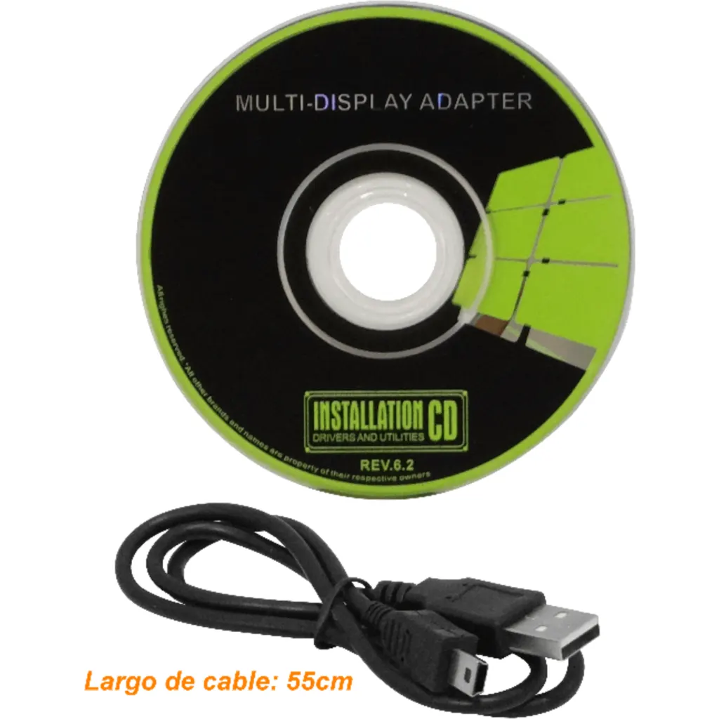 Imagen 2 de USB2.0-in DVI-out 2048x1152-32bit inc/DVI-HDMI inc/DVI-VGA