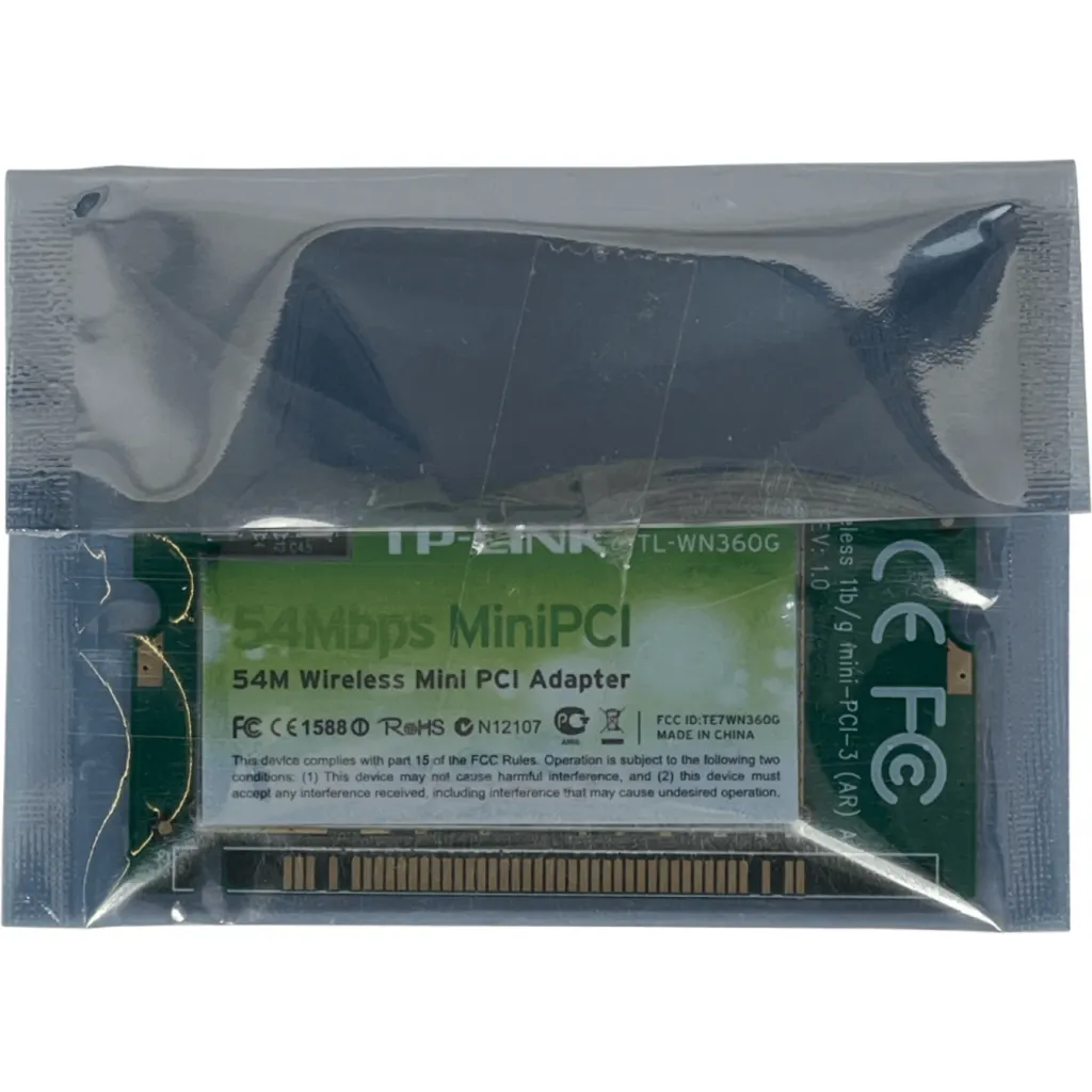 TP-LINK MiniPCI 2,4GHz 2-U.FL 20dBm 100mW 11/54mbps