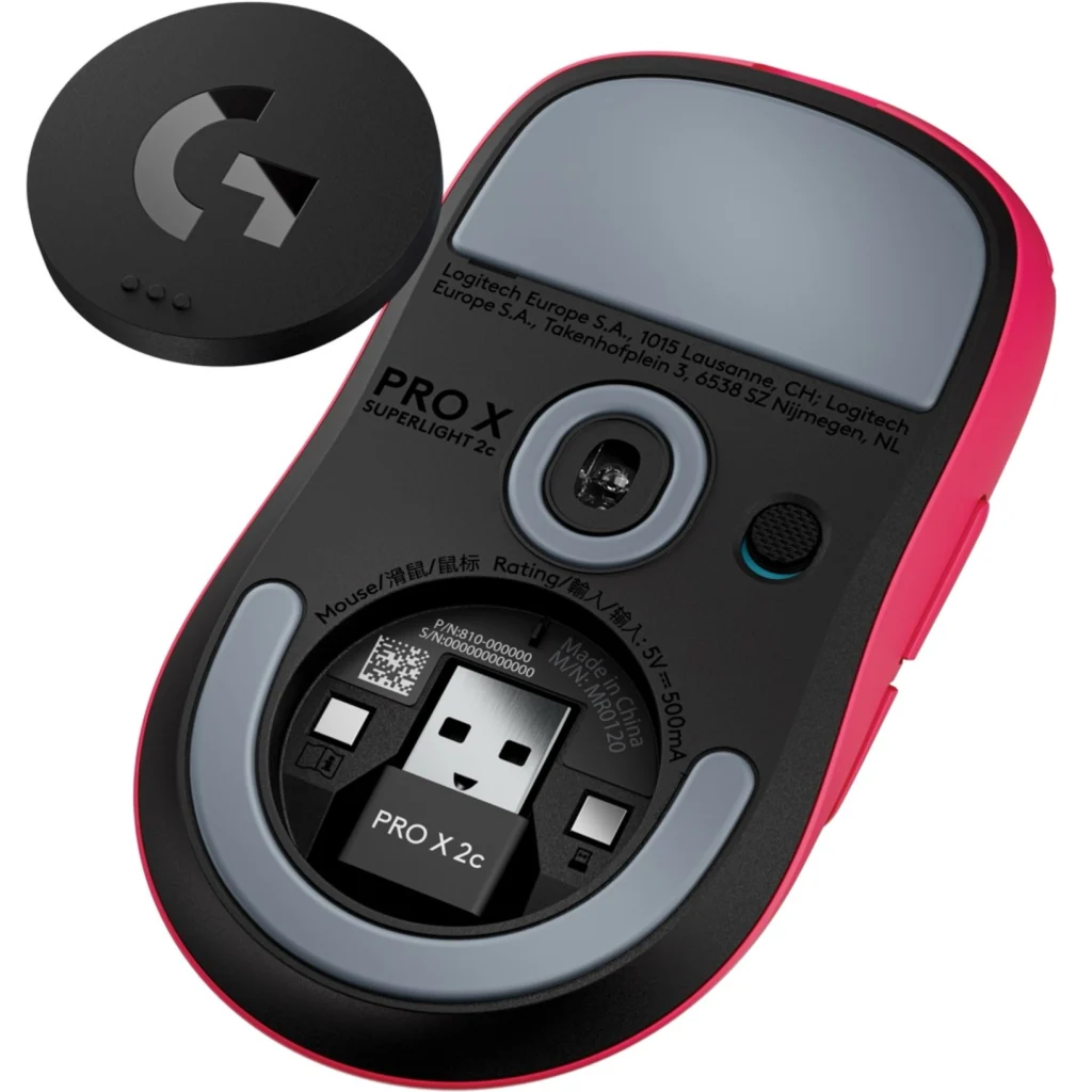 Imagen 6 de Mouse Gamer Inalámbrico Logitech Pro X SuperLigth 2C SenHero 2 LIGTHFORCE Rosado