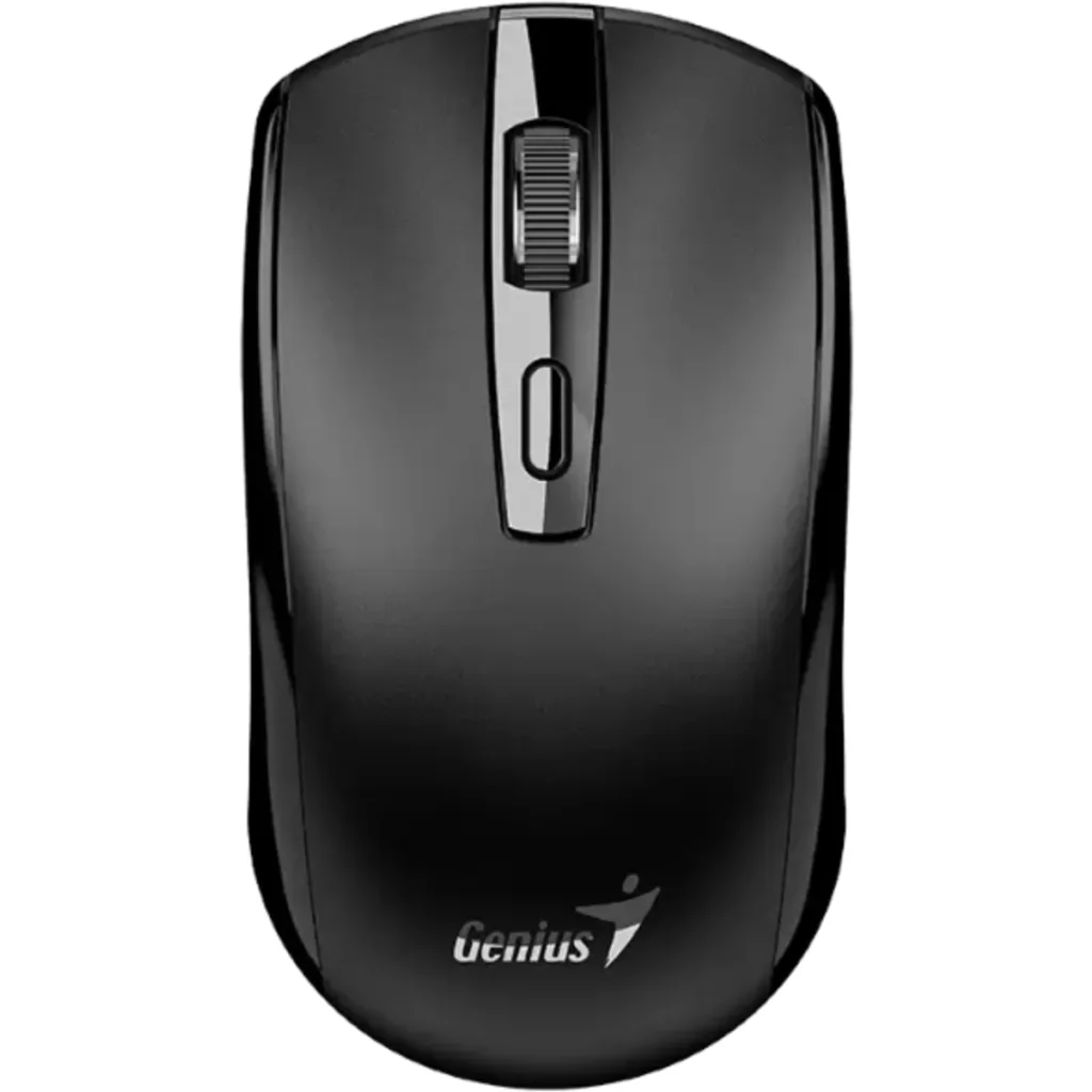 GENIUS MOUSE INALAMBRICO 2,4GHZ COPILOT RECARGABLE TYPE-C BLACK-ECO-8150-BK