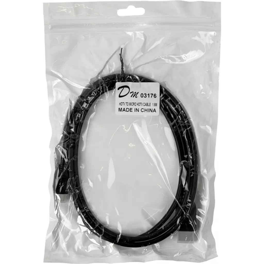 Imagen 1 de Cable HDMI-M Micro-HDMI-M 1,5mt 150cm Negro