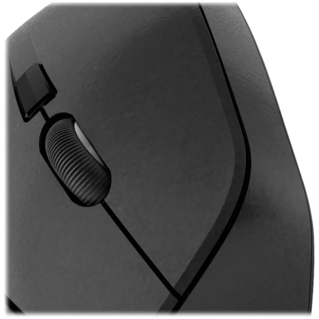 Imagen 11 de Mouse Ergonómico Alámbrico KlipX KMO-506 Óptico 1600dpi 6 Botones USB Negro