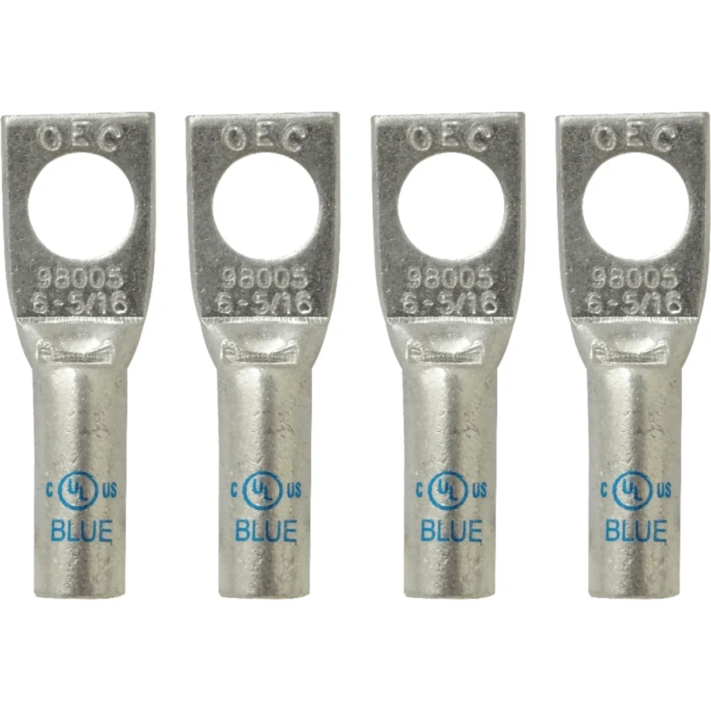 Ojo-8mm 13,3mm2-6AWG-Cable 4-unids. Conector Cobre Estaniado