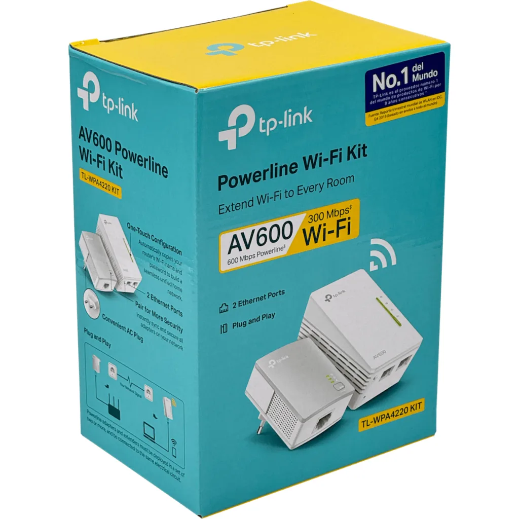 Imagen 1 de Kit Extensor 300Mbps Powerline AV500 WiFi  TL-WPA4220KIT