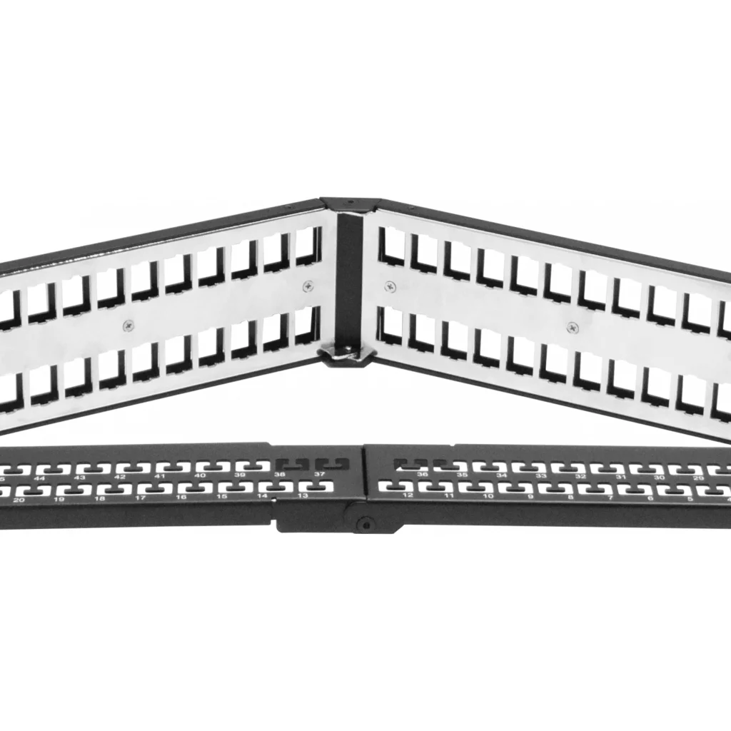 Imagen 1 de LINKMADE Metal 48-Keystone Angular PatchPanel 2U Vacio Unloaded