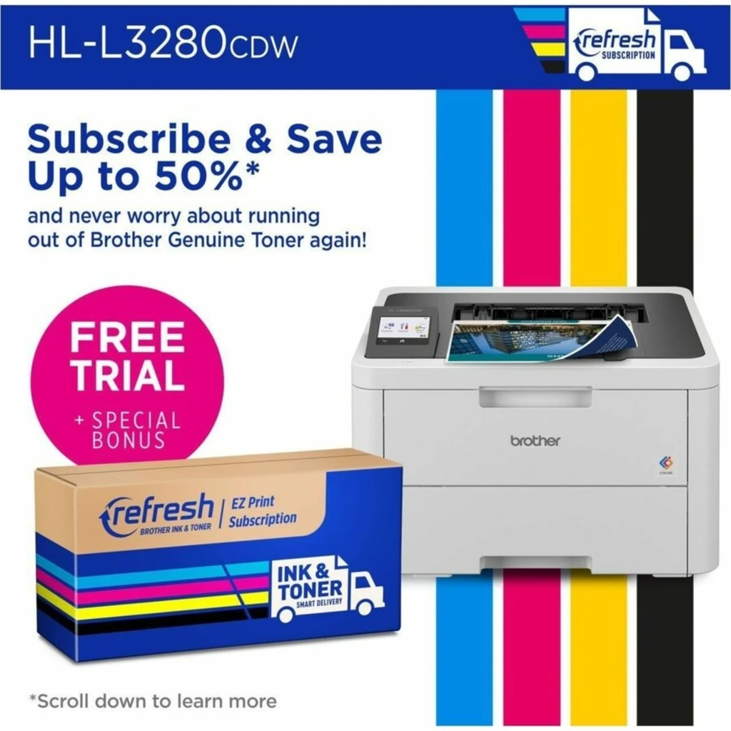 Imagen 5 de Impresora Brother HL-L3280CDW, Láser Color Wi-Fi USB Dúplex Color 27ppm