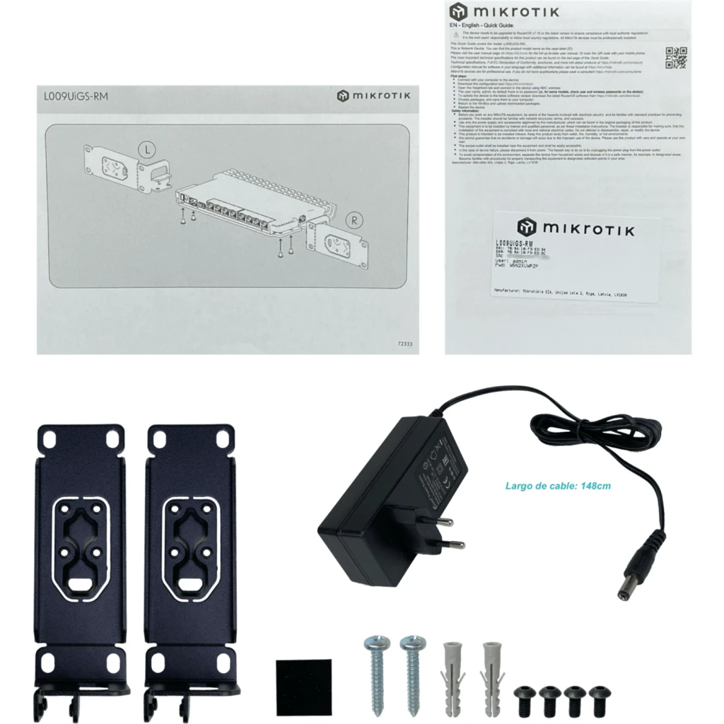 Imagen 7 de MIKROTIK 8-1000 1-SFP-2500 L5 USB3.0 CONSOLE-RJ45 POE-IN/OUT RACK-1U