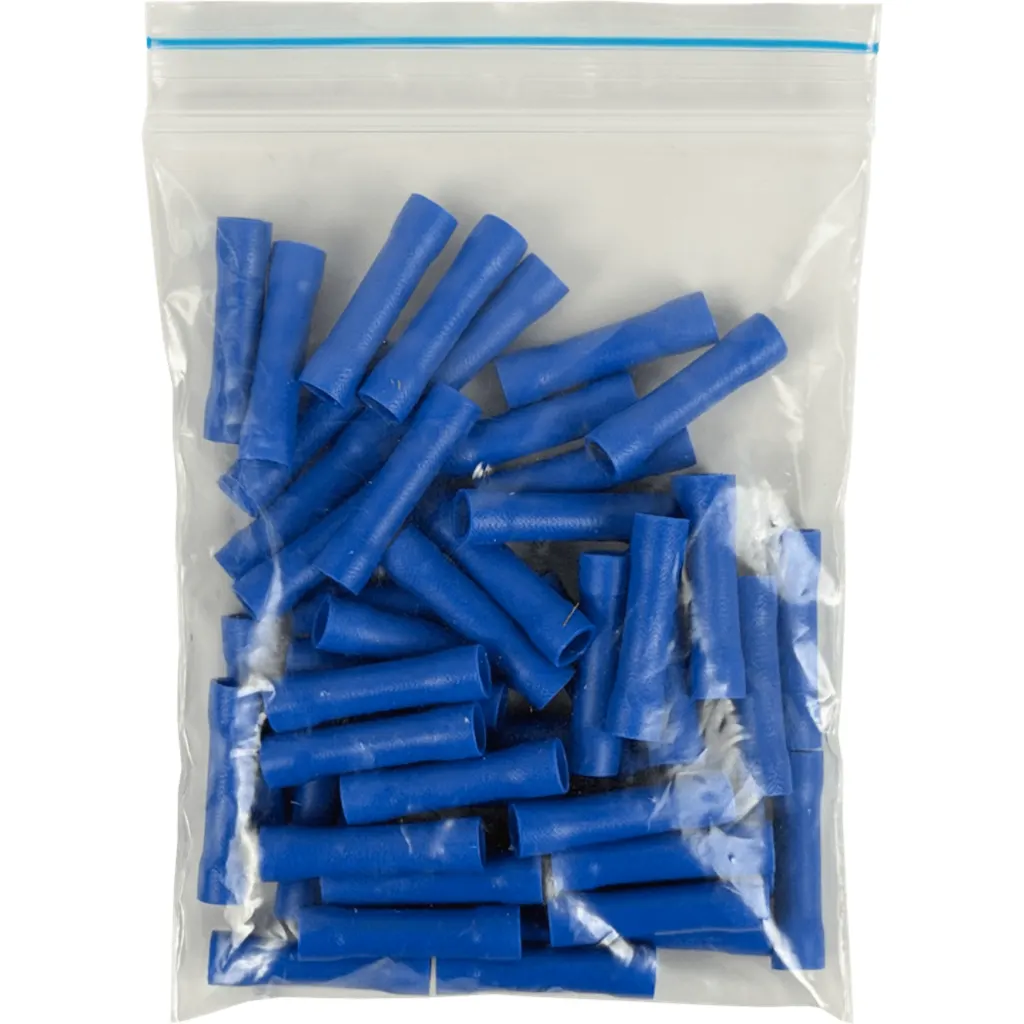 BV2.0 1,5-2,5mm2 50-un Conector Azul Aislado PVC Largo-25mm 16-14AWG