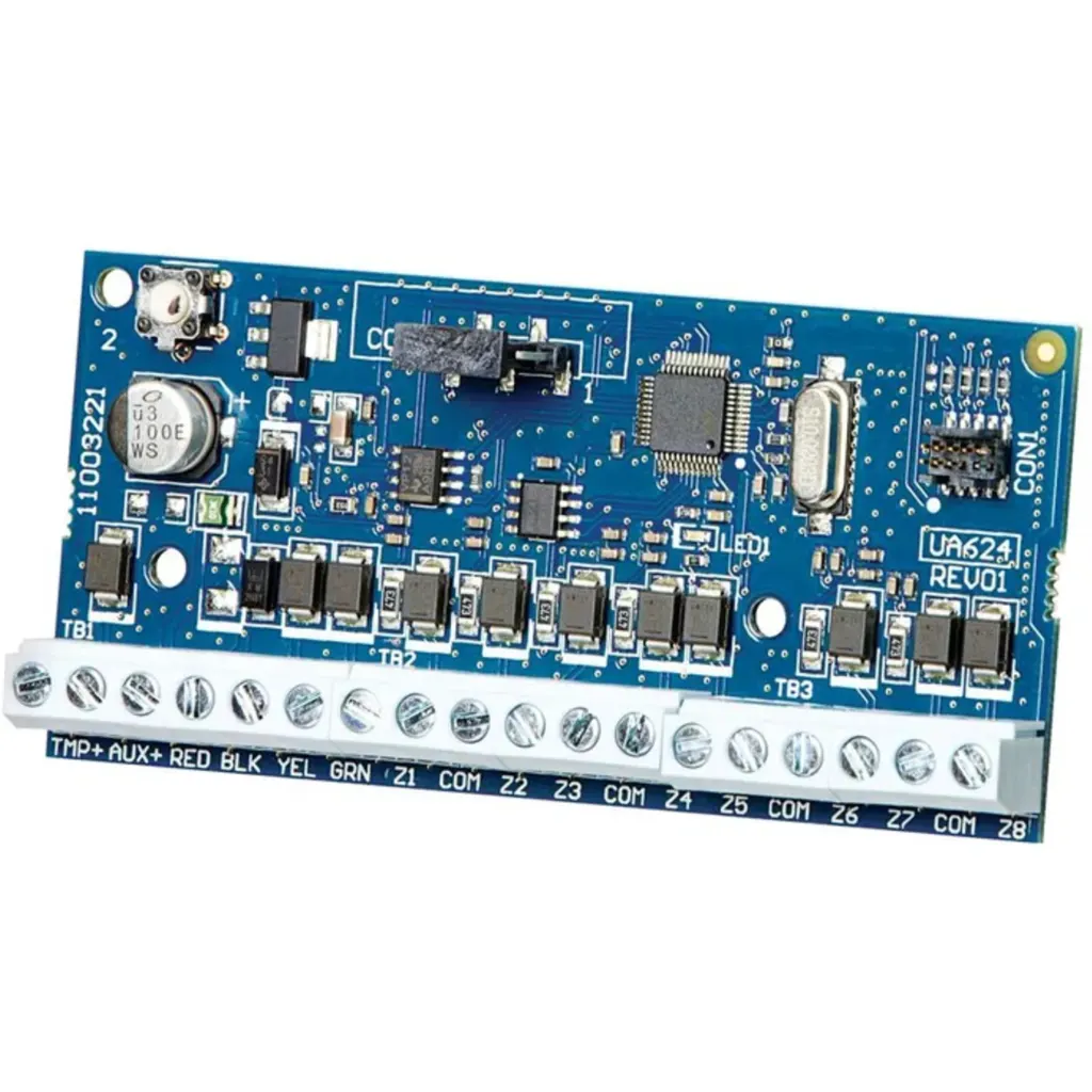 HSM2108. Modulo DSC de expancion de zonas cableadas. 8 zonas alimentacion auxiliar 125mA.