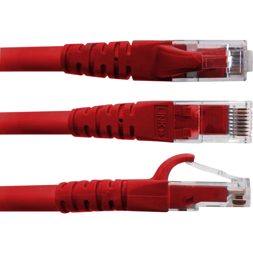 Imagen 2 de LINKMADE 4mt Cat6 U/UTP Rojo LSZH Cable Patch Inyectado Multifilar