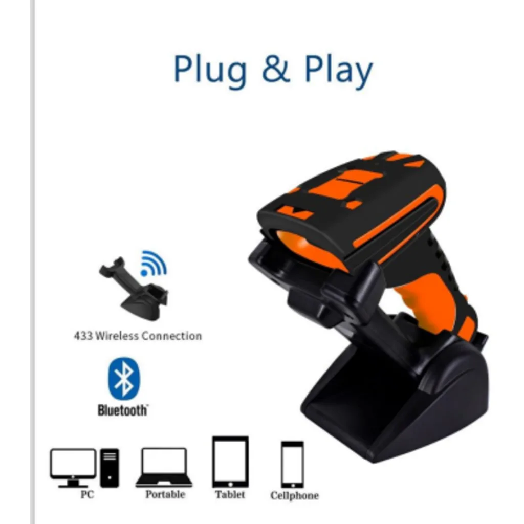 Imagen 1 de Lector de Codigo de Barras Symcode 2D MJ-1911 Inalambrico Rugged