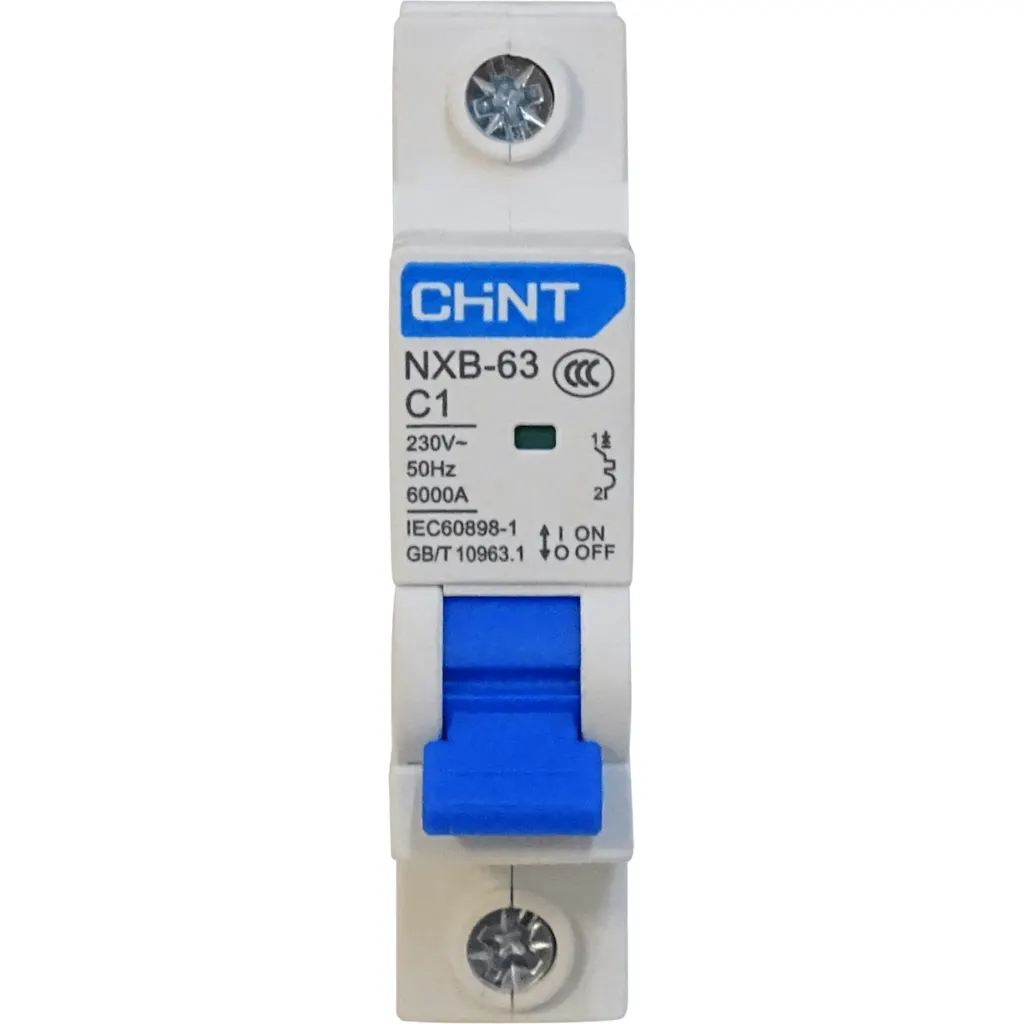 Imagen 1 de Unipolar 1A 6kA 230/400V Interruptor Automati Termomagnetico C1 NXB-63