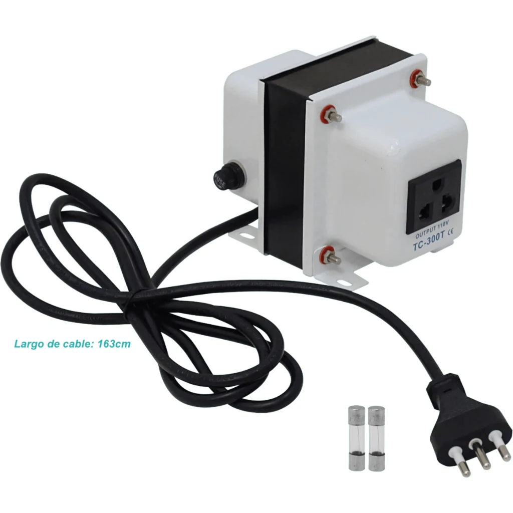 Imagen 4 de MACROTEL 300W Transformador c/tierra 110V-220VAC Fusible-5A Trafo