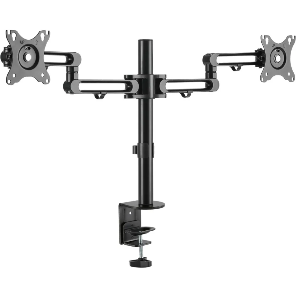Imagen 5 de StarTech.com Brazo de Soporte para Monitor - Articulado - de Aluminio - para Monitores VESA de hasta 32IN - con Dos Brazos Giratorios - Mount para 2 monitores (brazo ajustable) - aluminio - negro - tamaño de pantalla: hasta 32" - montable en escritorio
