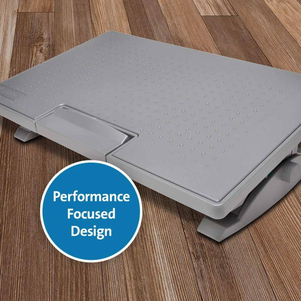 Imagen 15 de Apoya Pies Kensington SoleMate Pro, Ergonómico Ajustable Color Gris