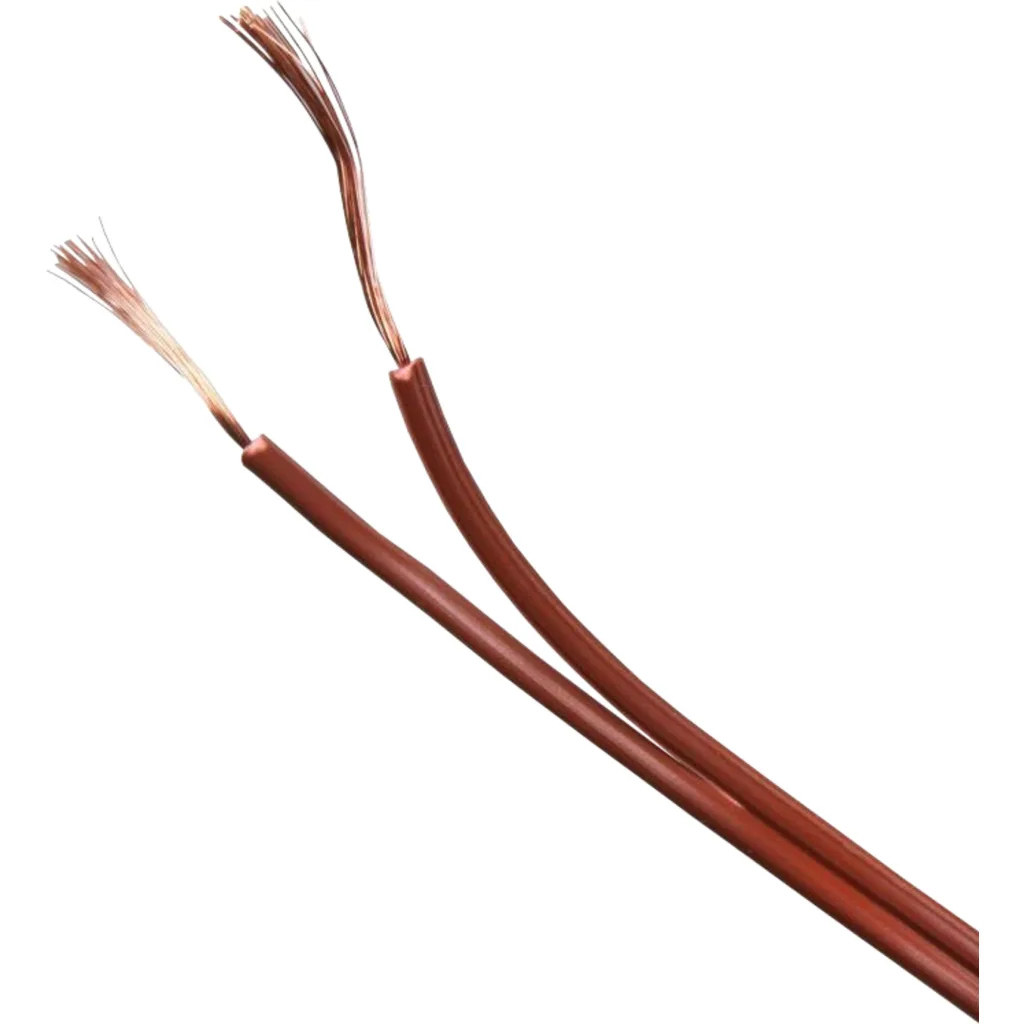 2x24AWG CCA 2x0,2mm2 100mt Cable Cafe Marron Paralelo Multif 11x0,15mm