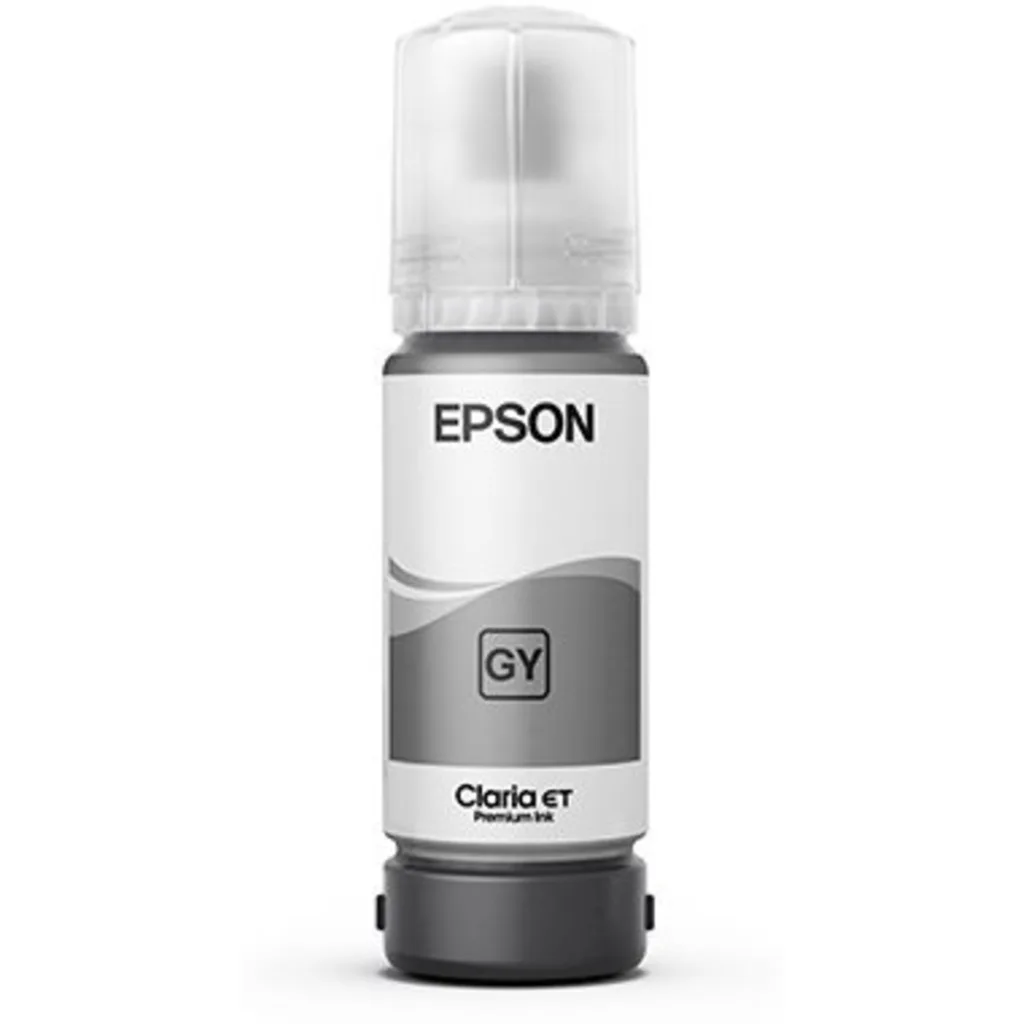 Botella de Tinta Epson T555 Gris Claro para EcoTank L8180 L8160, 7.300 Pág 70ml