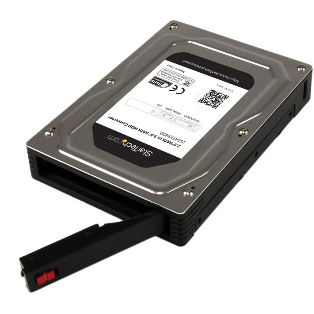 Imagen 5 de Cofre Porta Disco Duro StarTech HDD/SSD 2.5" SATA Altura máx 12.5mm p/Bahía 3.5"
