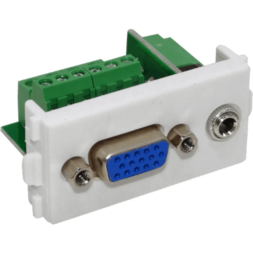 Imagen 1 de Modulo VGA DB15 3,5mm-HH Hembra-Regleta-10p+3p DE-15/HH p/FQ1-FQ2-FQ3