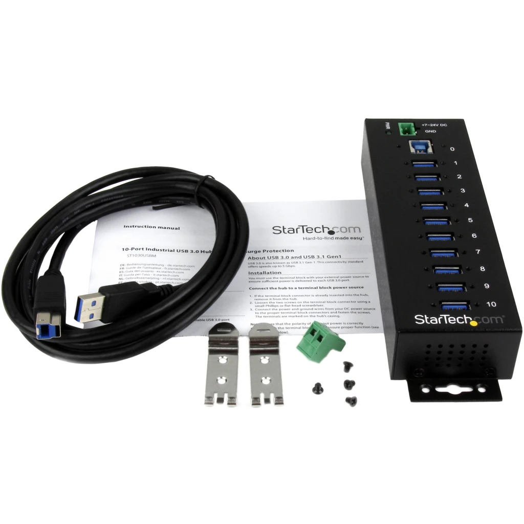 Imagen 3 de Hub Industrial StarTech ST1030USBM, 10 Puertos USB 3.0 Hub - Metal