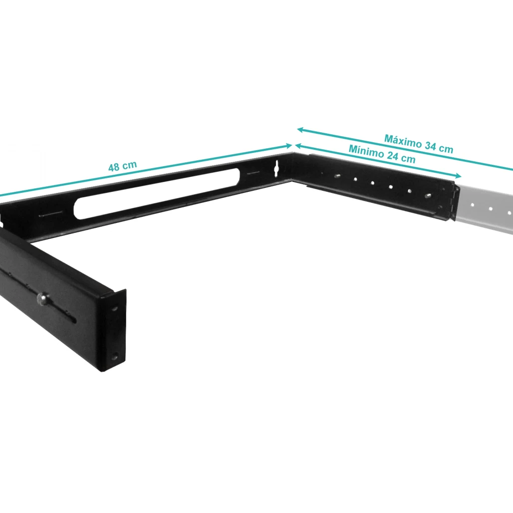 Imagen 2 de LINKMADE 1U Bracket Mural Abierto Ajustable con Bisagra