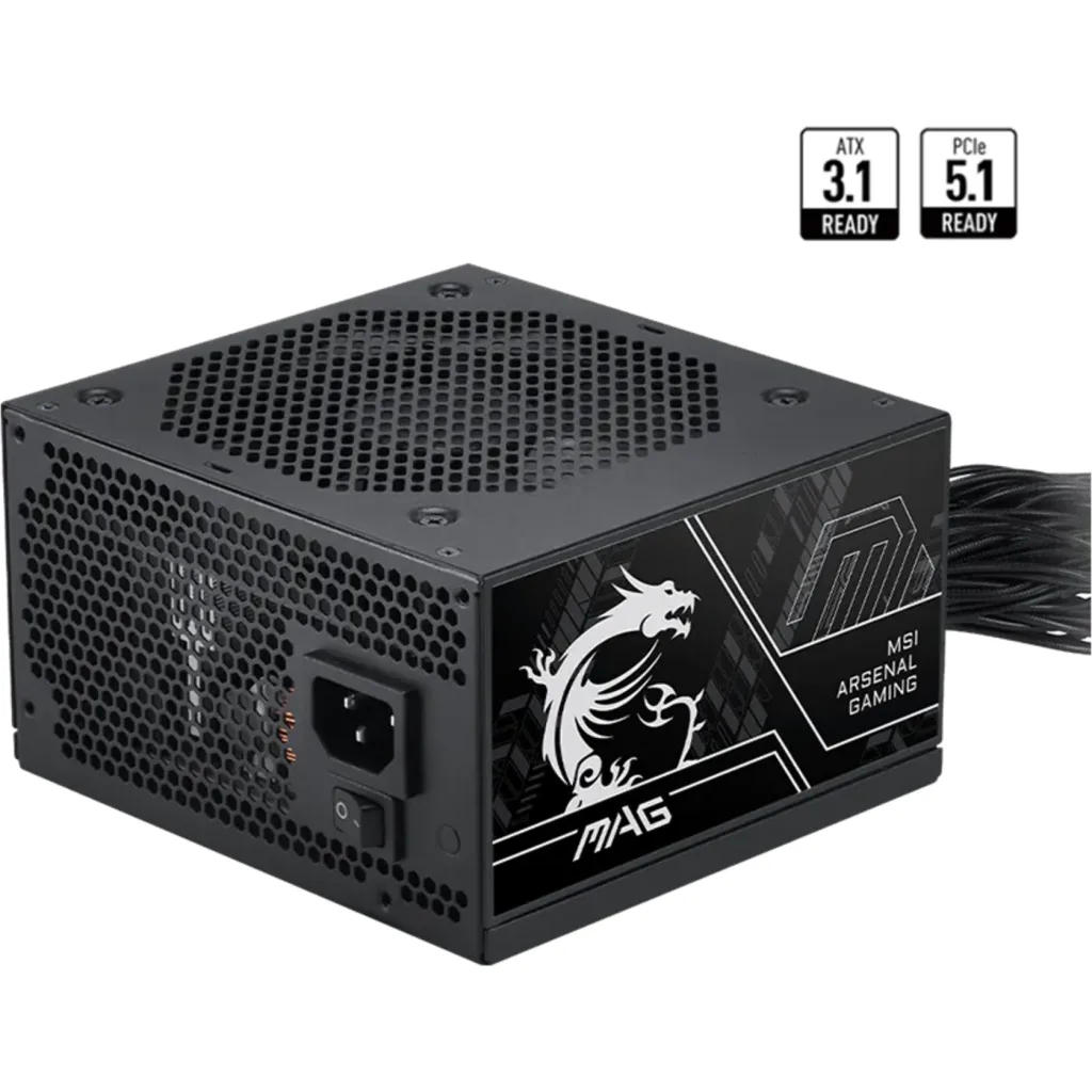 Fuente de Poder MAG A750BN PCIE5 III 750W 80Plus Bronze No Modul Active PFC ATX