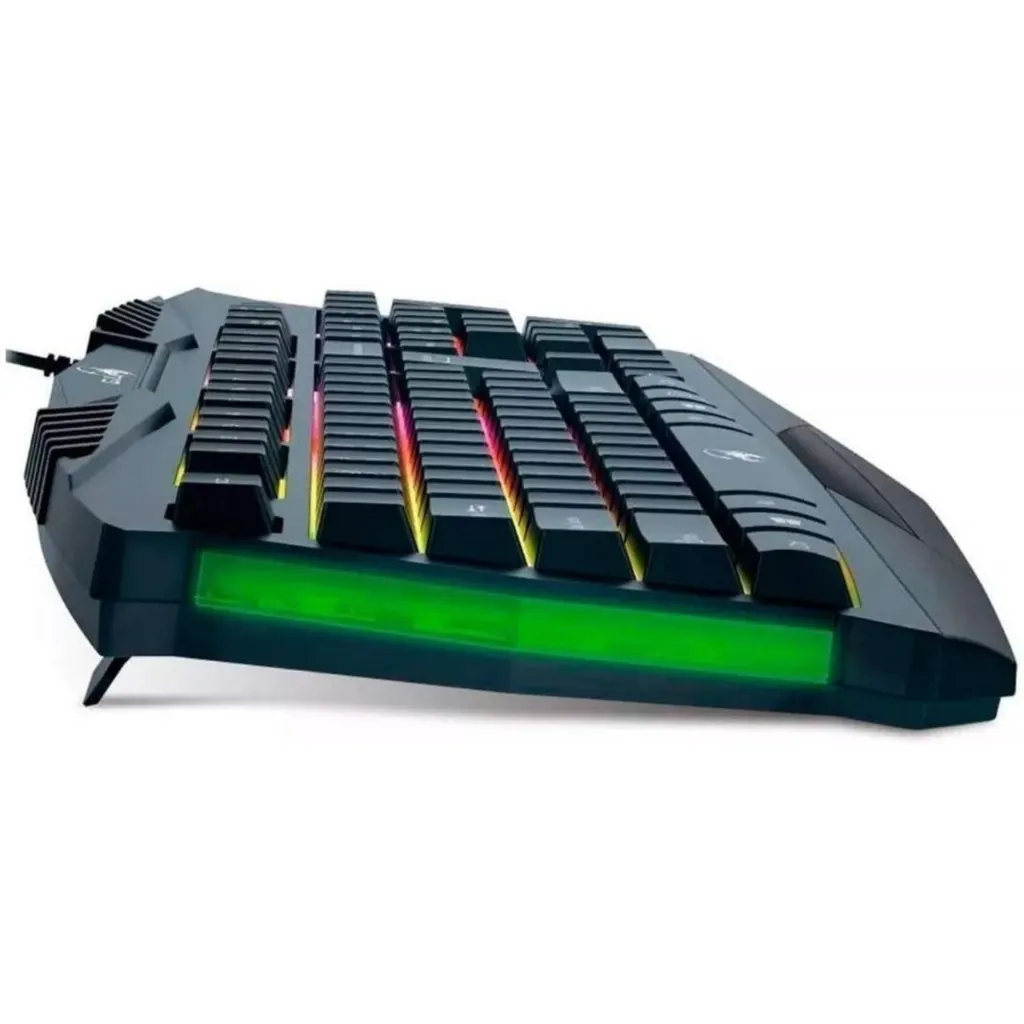 Teclado Gamer Alámbrico Genius Scorpion K220 RGB 7 Color USB Español Negro