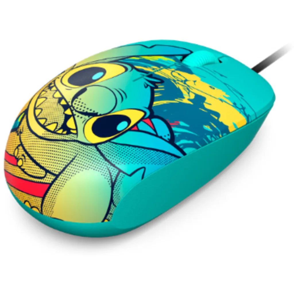Mouse Alámbrico XTech XTM-D406ST-BL, Disney Stich Blue Óptico 1000dpi 3 btns USB