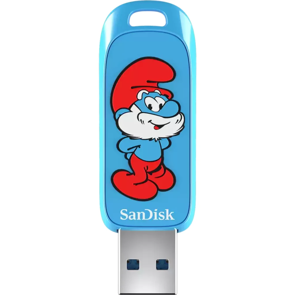 SANDISK SMURFS USB FLASH DRIVE - 128GB