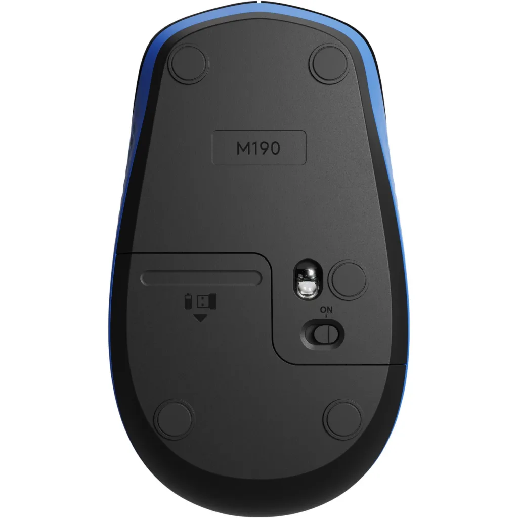 Imagen 11 de Mouse Inalámbrico Logitech M190 Óptico 1000dpi Ambidiestro 3 botones Azul