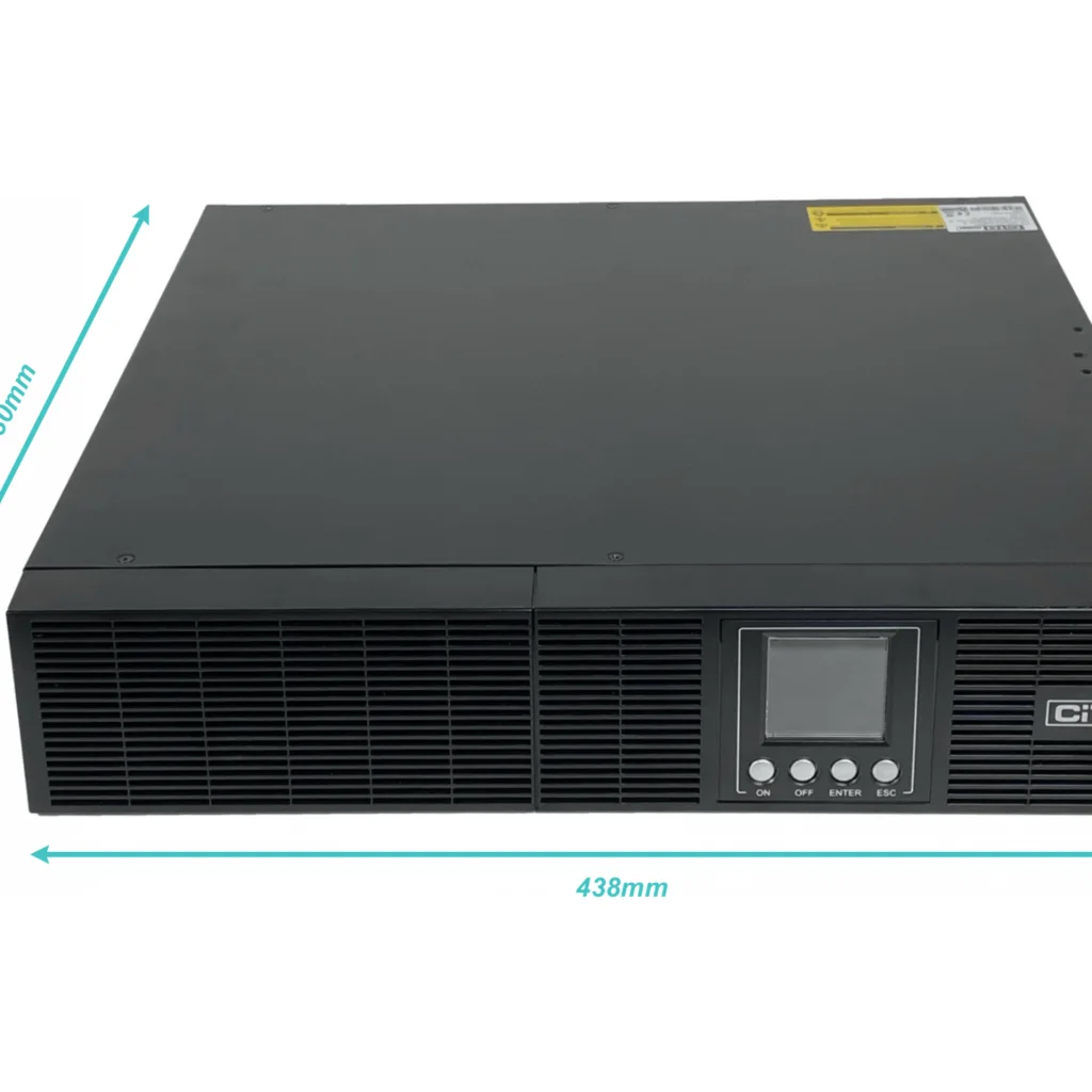 Imagen 2 de CPO-V1K. CITO 1KVA Req 2-Baterias 2x9Ah 24Vdc 900W Online 0ms UPS 2U Rack