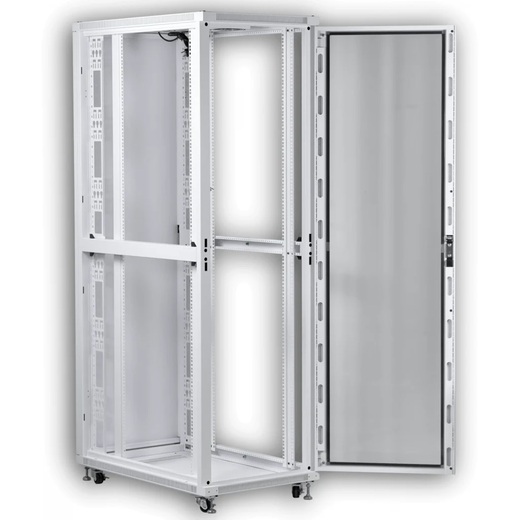 Imagen 6 de UBIQUITI Puerta-Vidrio 42U 1000mm 100cm-Fondo Rack Blanco Ventilador